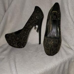 Leopard bezzald platform stilletto